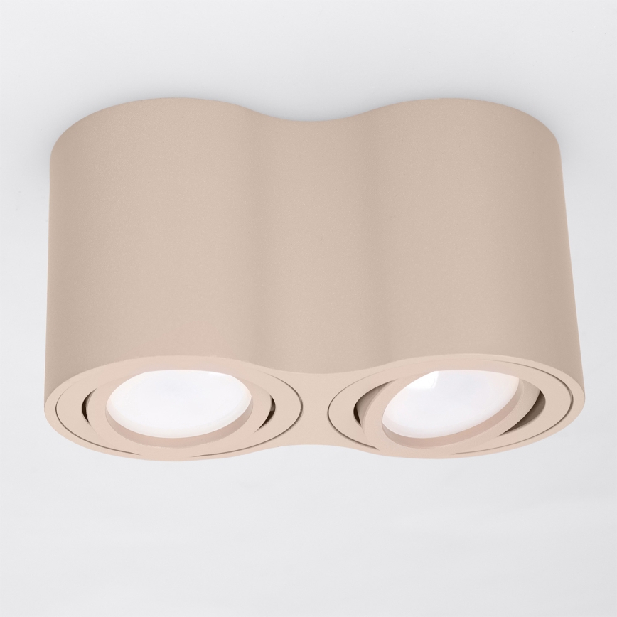 BRILAGI - Foco MIA DOUBLE 2xGU10/30W/230V beige