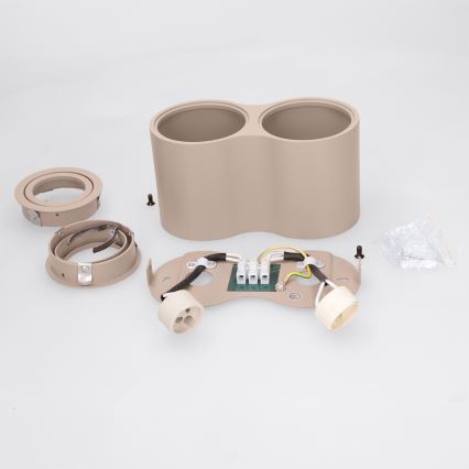 BRILAGI - Foco MIA DOUBLE 2xGU10/30W/230V beige