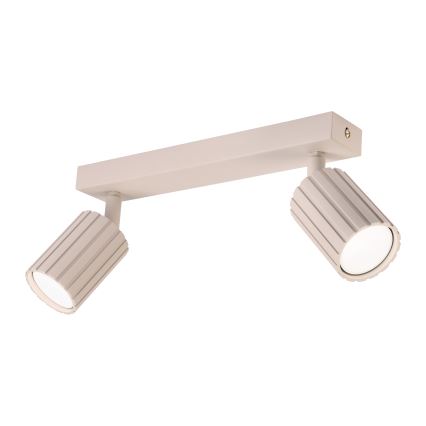 Brilagi - Foco orientable CRISPINA 2xGU10/10W/230V beige