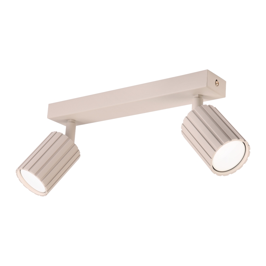 Brilagi - Foco orientable CRISPINA 2xGU10/10W/230V beige