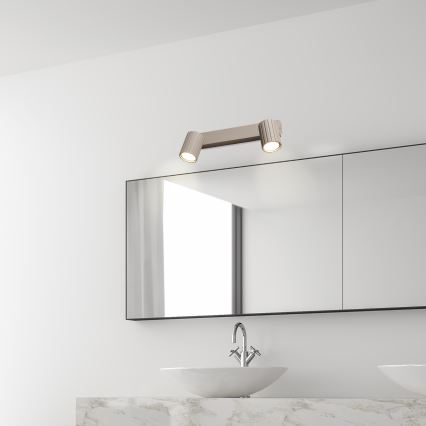 Brilagi - Foco orientable CRISPINA 2xGU10/10W/230V beige