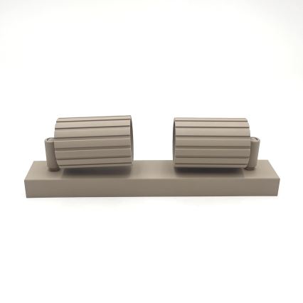 Brilagi - Foco orientable CRISPINA 2xGU10/10W/230V beige