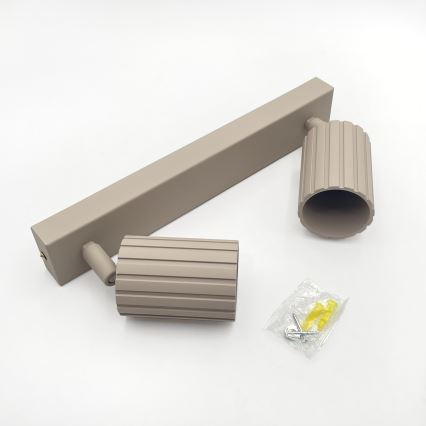 Brilagi - Foco orientable CRISPINA 2xGU10/10W/230V beige