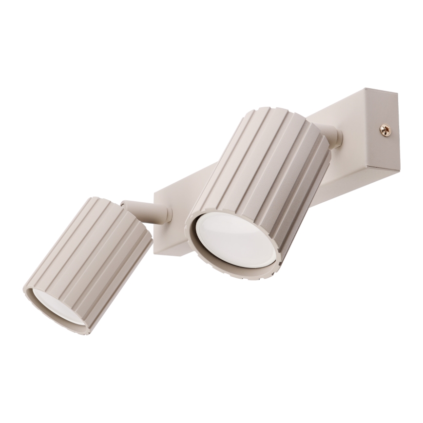 Brilagi - Foco orientable CRISPINA 2xGU10/10W/230V beige