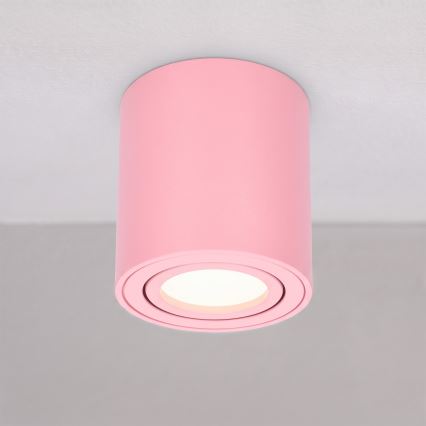 BRILAGI - Foco orientable MIA 1xGU10/30W/230V 84x80 mm rosa