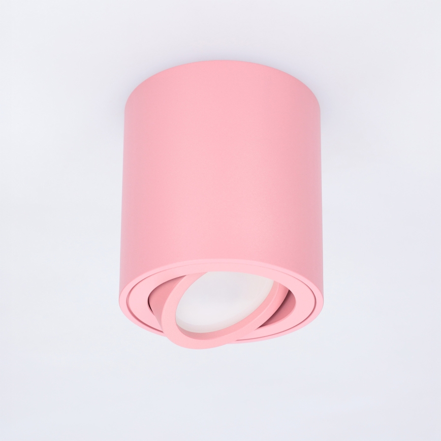 BRILAGI - Foco orientable MIA 1xGU10/30W/230V 84x80 mm rosa