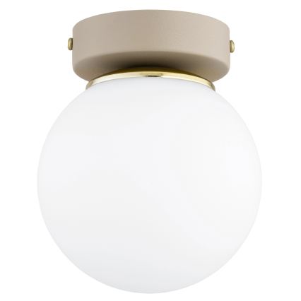 Brilagi - Foco orientable MILO ECRU 1xE27/60W/230V beige/dorado