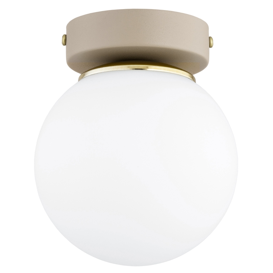 Brilagi - Foco orientable MILO ECRU 1xE27/60W/230V beige/dorado