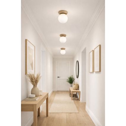 Brilagi - Foco orientable MILO ECRU 1xE27/60W/230V beige/dorado