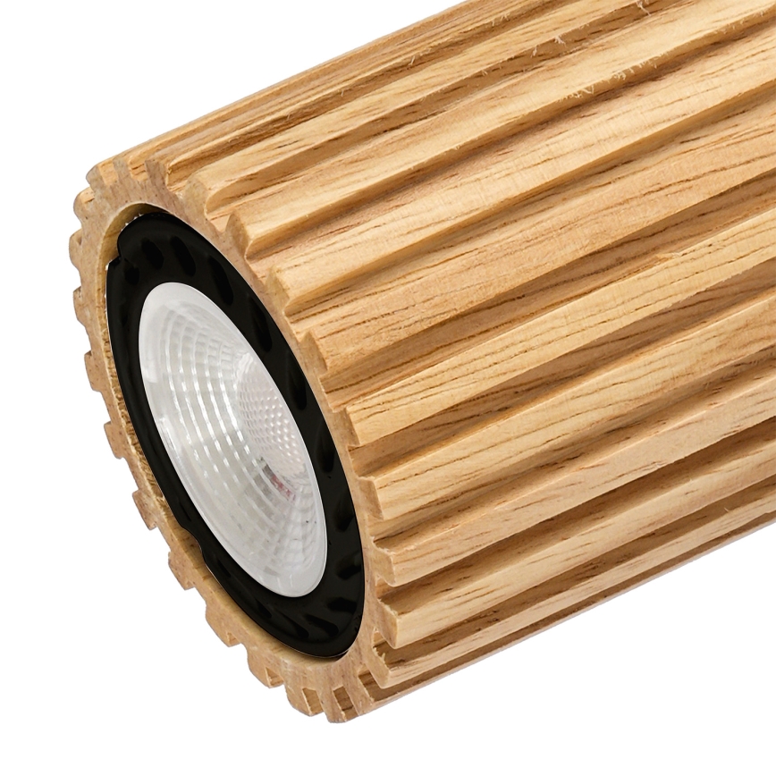 Brilagi - Foco orientable MODERN WOOD 2xGU10/8W/230V madera/negro
