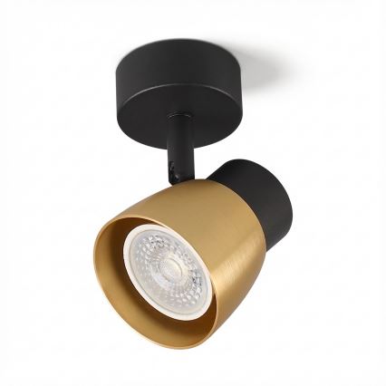 Brilagi - Foco orientable NUGGET 1xGU10/30W/230V negro/dorado