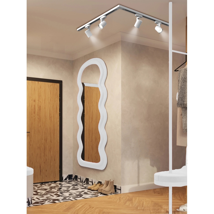 Brilagi - Foco orientable para sistema de riel HUSKY 4xGU10/10W/230V blanco