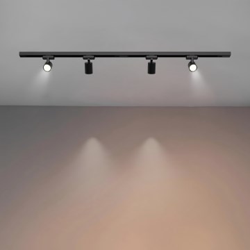 Brilagi - Foco orientable para sistema de riel HUSKY 4xGU10/10W/230V negro
