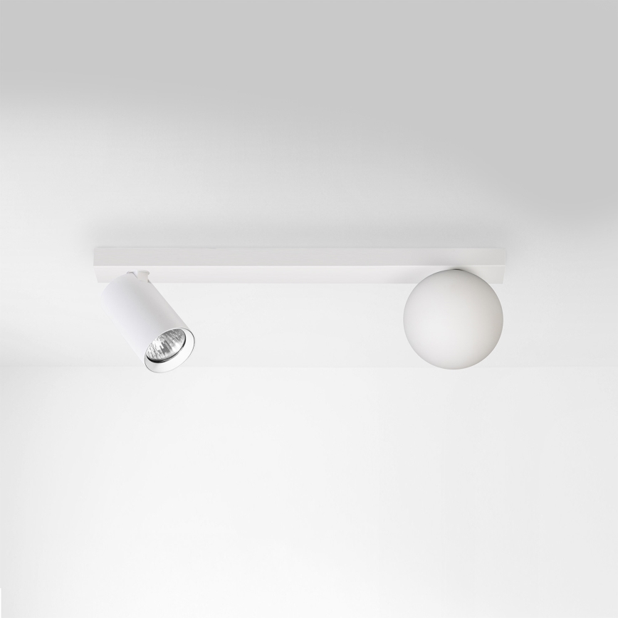 Brilagi - Foco orientable SELE BALL 1xGU10/30W/230V + 1xG9/10W blanco