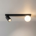 Brilagi - Foco orientable SELE BALL 1xGU10/30W/230V + 1xG9/10W negro