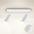 Brilagi - Foco orientable SELE DIAMANT 2xGU10/30W/230V blanco