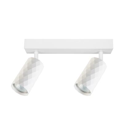 Brilagi - Foco orientable SELE DIAMANT 2xGU10/30W/230V blanco