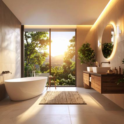 Brilagi - Aplique de pared para baño SELE AQUA 2xGU10/30W/230V IP44 blanco