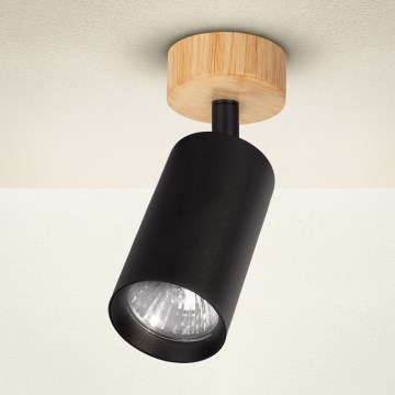 Brilagi - Foco SELE 1xGU10/30W/230V negro/acabado roble