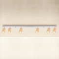 Brilagi - Foco SELE 6xGU10/30W/230V blanco/decoración de roble
