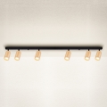 Brilagi - Foco SELE 6xGU10/30W/230V negro/decoración de roble