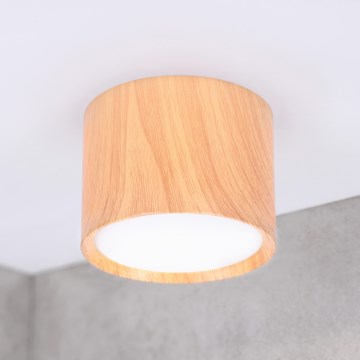 BRILAGI - Foco SMOOTH 1xGX53/15W/230V 60x82 mm, acabado roble