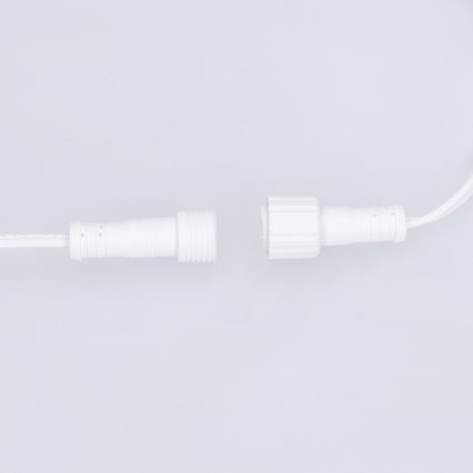 Brilagi - Cadena decorativa LED para exterior GIRLANDA 10xE12/0,6W/230V 8m blanco IP44 blanco cálido