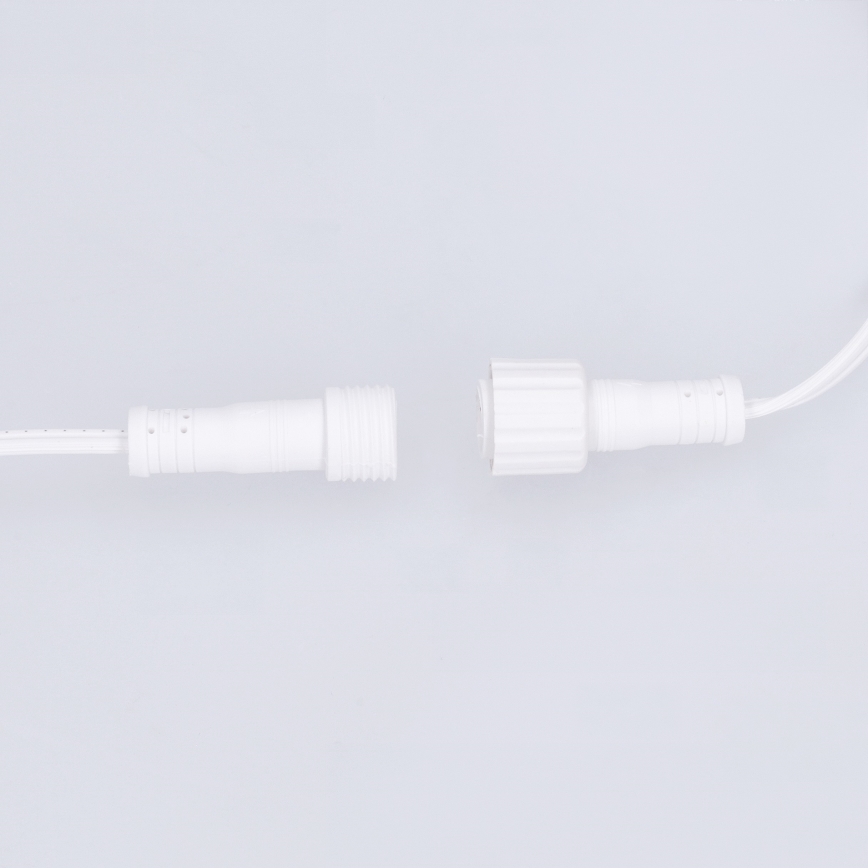 Brilagi - Cadena decorativa LED para exterior GIRLANDA 10xE12/0,6W/230V 8m blanco IP44 blanco cálido