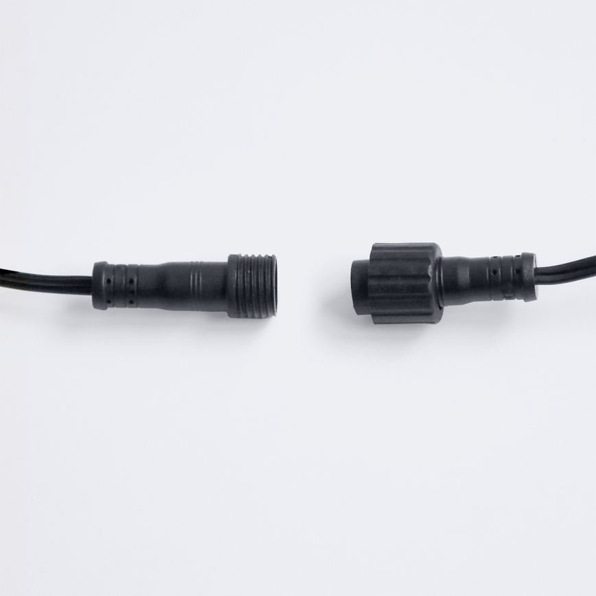Brilagi - Guirnalda decorativa LED para exterior GIRLANDA 25xE12/0,36W/24V 20m negra IP44 blanco cálido