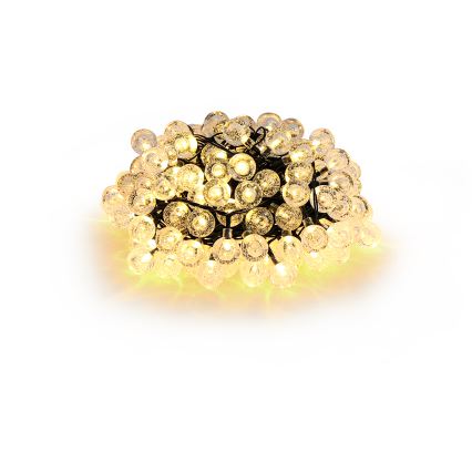 Brilagi - Cadena decorativa solar LED BUBBLE 200xLED/8 funciones 20m IP65 blanco cálido 800 mAh