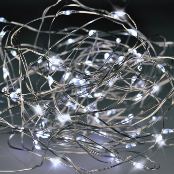 BRILAGI - Guirnalda LED de Navidad 100xLED/3xAA 10m blanco frío
