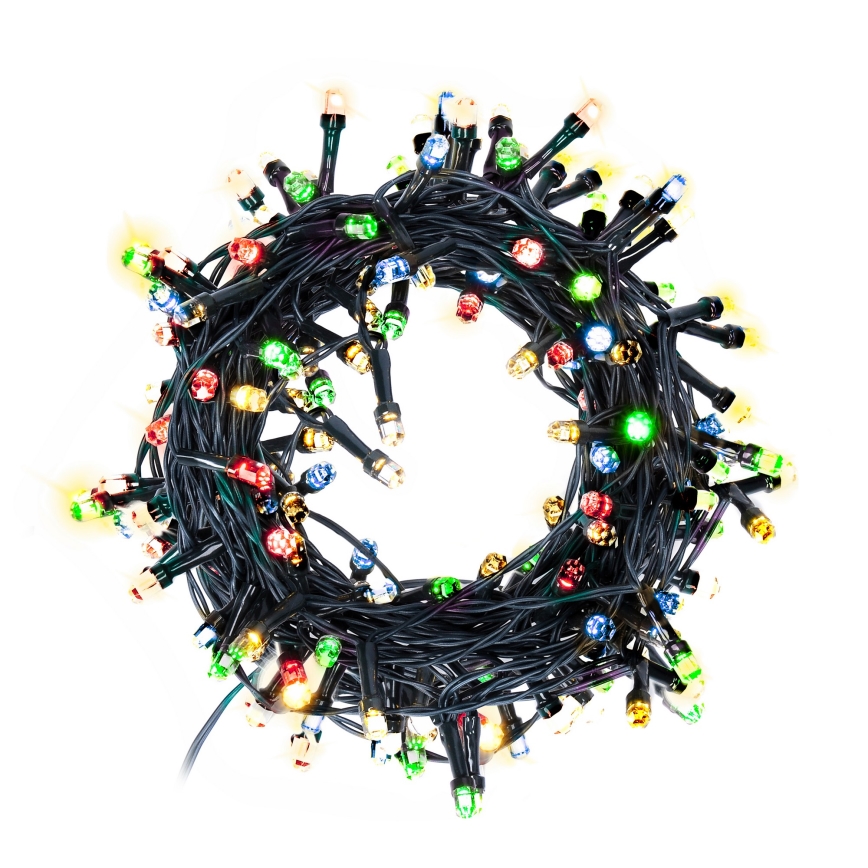 Brilagi - Guirnalda LED de Navidad para exterior 200xLED/2 funciones 25m IP44 multicolor