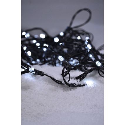 Brilagi - Guirnalda LED exterior 150 LEDs/8 funciones 18 m IP44 blanco frío