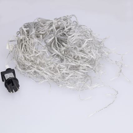 Brilagi - Guirnalda LED exterior 400 LEDs/8 funciones, 23 m, IP44, blanco frío