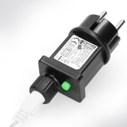 Brilagi - Guirnalda LED exterior 400 LEDs/8 funciones, 23 m, IP44, blanco frío
