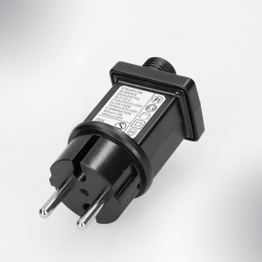Brilagi - Guirnalda LED exterior 400 LEDs/8 funciones, 23 m, IP44, blanco frío
