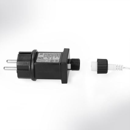 Brilagi - Guirnalda LED exterior 400 LEDs/8 funciones, 23 m, IP44, blanco frío