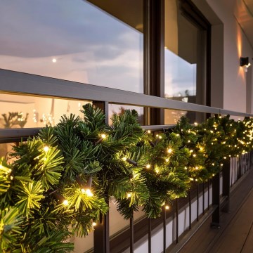 Brilagi - Guirnalda LED navideña para exterior 300 cm, 3xAA, IP44