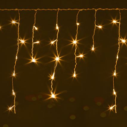 Brilagi - Guirnalda LED para exterior, 200 LEDs / 8 funciones, 13 x 0,6 m, IP44, blanco cálido