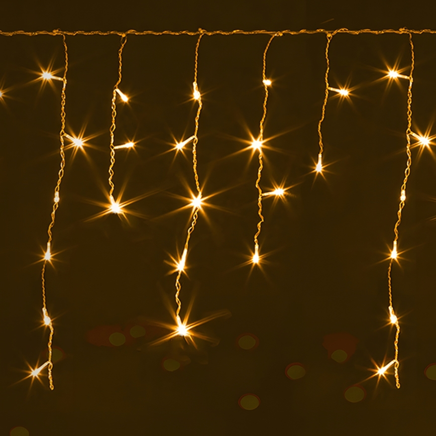 Brilagi - Guirnalda LED para exterior, 200 LEDs / 8 funciones, 13 x 0,6 m, IP44, blanco cálido