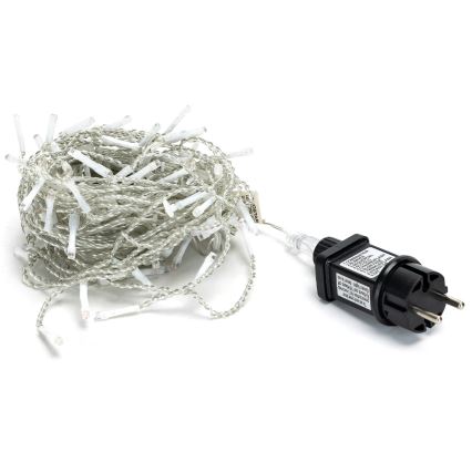 Brilagi - Guirnalda LED para exterior, 200 LEDs / 8 funciones, 13 x 0,6 m, IP44, blanco cálido