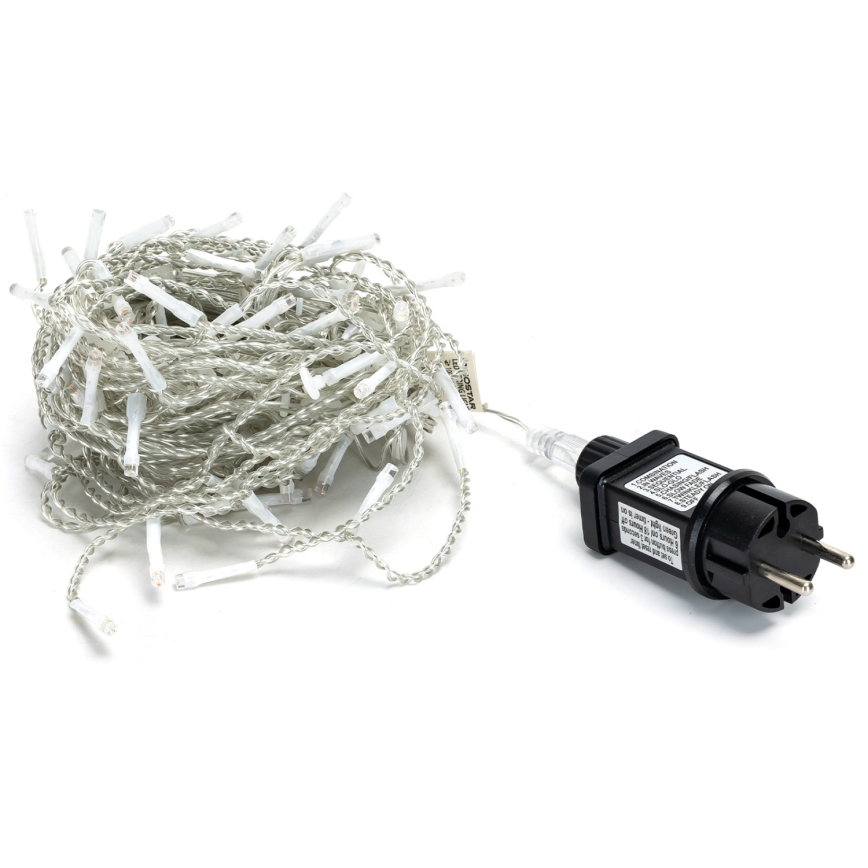 Brilagi - Guirnalda LED para exterior, 200 LEDs / 8 funciones, 13 x 0,6 m, IP44, blanco cálido