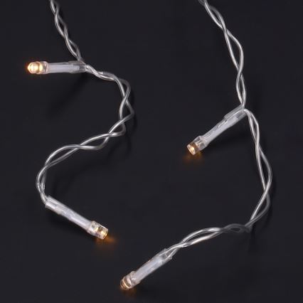 Brilagi - Guirnalda LED para exterior 400xLED/8 funciones 23m IP44 blanco cálido