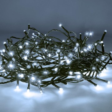 Brilagi - Guirnalda LED para exteriores 300 LEDs/8 funciones 35 m IP44 blanco frío