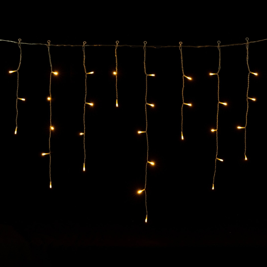 BRILAGI - Guirnalda navideña LED para exterior 1000xLED/6W/8 funciones 53m IP44 blanco cálido