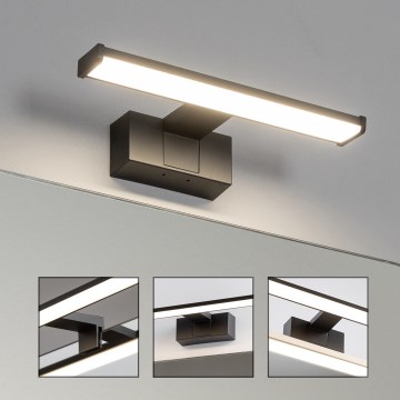 Brilagi - Iluminación LED 3 en 1 para espejo de baño VESTRA LED/6W/230V 30 cm IP44 negro