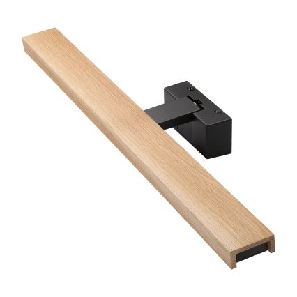 Brilagi - Iluminación LED 3 en 1 para espejo de baño WOODY MIRROR LED/12W/230V 60 cm IP44 negro/roble