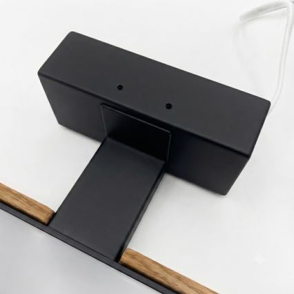 Brilagi - Iluminación LED 3 en 1 para espejo de baño WOODY MIRROR LED/12W/230V 60 cm IP44 negro/roble