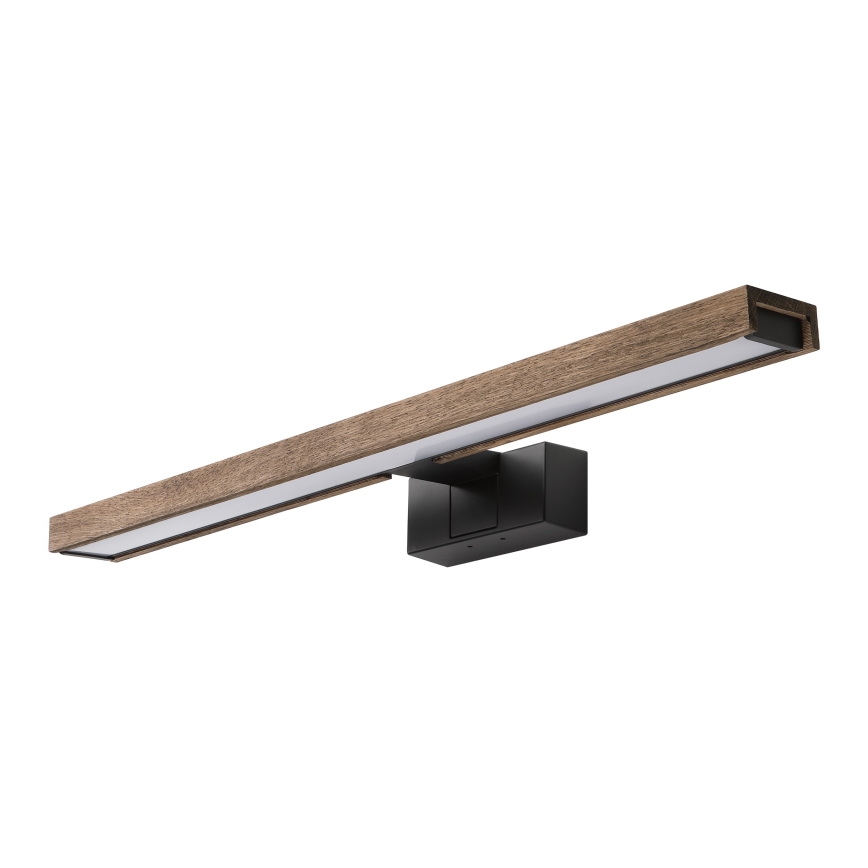 Brilagi - Iluminación LED para espejo de baño 3 en 1 WOODY MIRROR LED/12W/230V IP44 negro/roble nogal