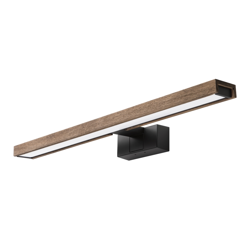 Brilagi - Iluminación LED para espejo de baño 3 en 1 WOODY MIRROR LED/12W/230V IP44 negro/roble nogal